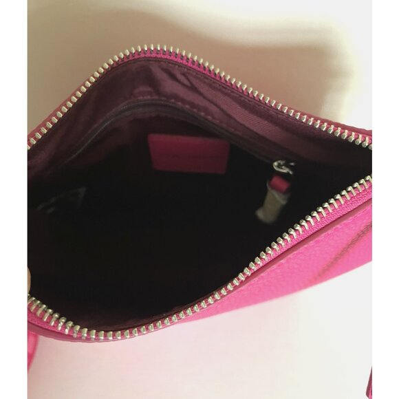 New Marc Jacobs Drifter Swing Pack Crossbody Leather Bag Hot Pink - Picture 2 of 7